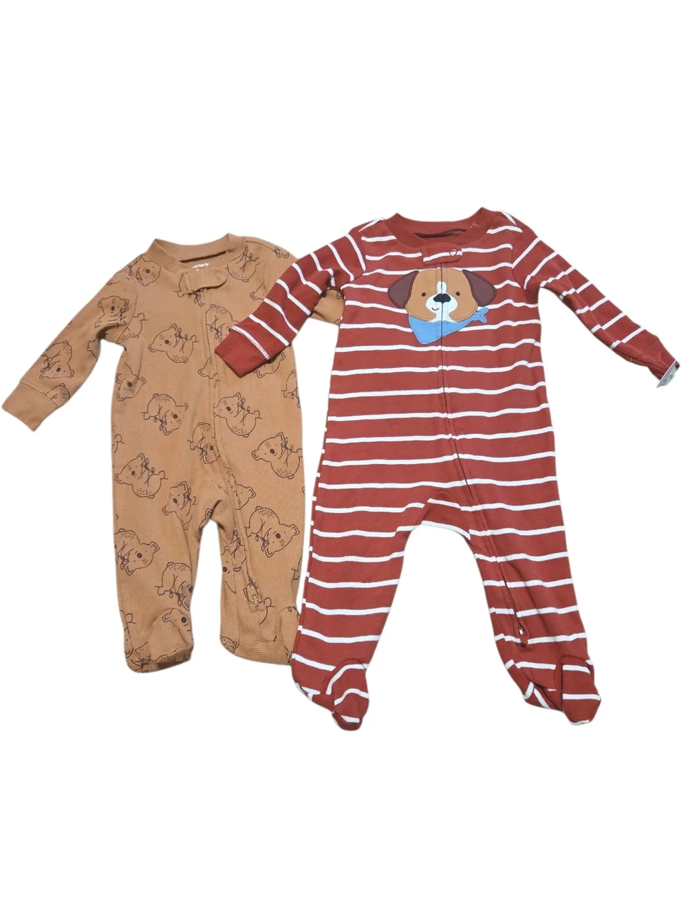 Carter's New Baby Bodysuits Lot Of 2 3m And 6m Size Koala And‎ Dog